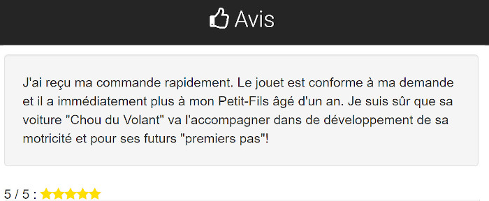 Avis porteur shop